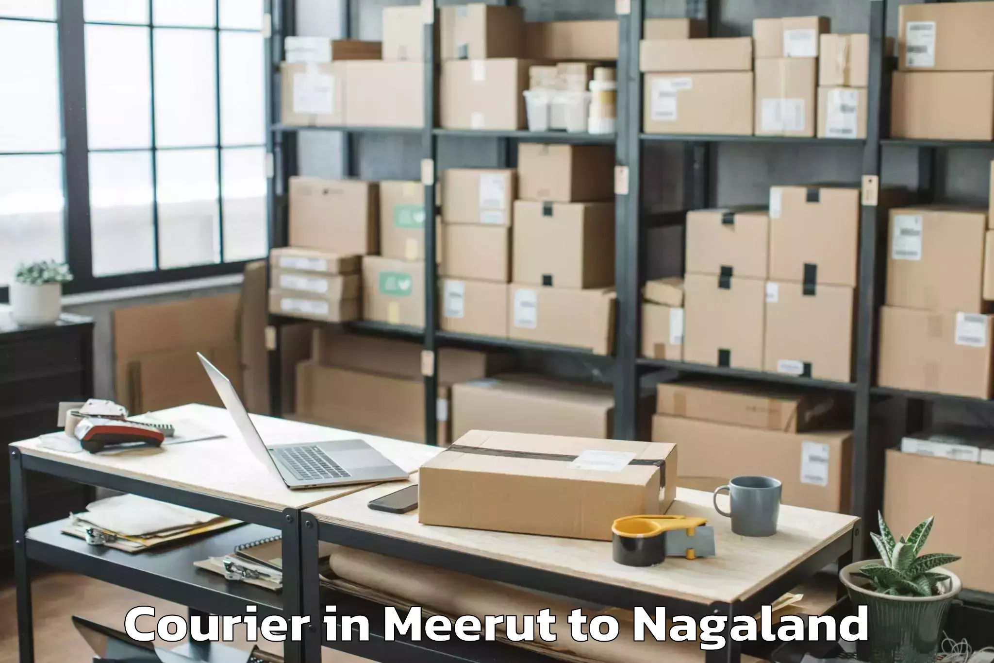 Leading Meerut to Zunheboto Courier Provider